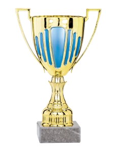 Coupe Or et Bleu - 21 cm - Tout Or et Bleu - Réf FSP-0861