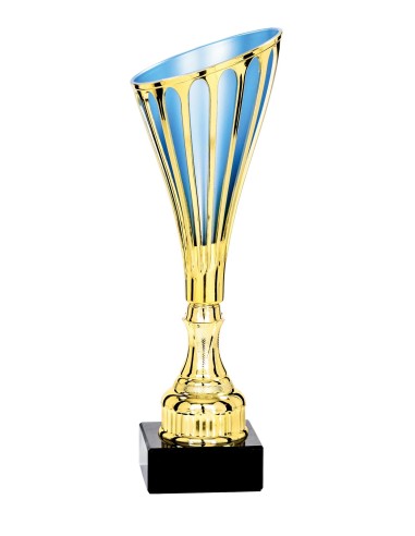 Coupe ABS - 30 cm - Or avec intérieur Bleu - Réf FSP-1062