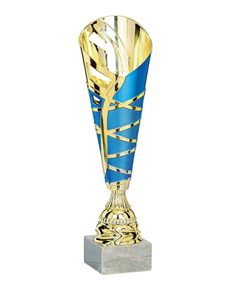 Coupe ABS - 37 cm - Or / Bleu - Réf FSP-1153