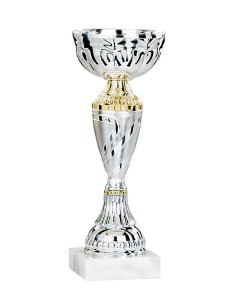 Coupe Économique Métal - 18 cm - Argent / Or - Réf FSP-1452