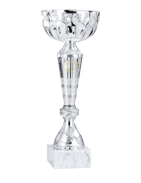 Coupe Économique Métal - 22 cm - Argent / Or - Réf FSP-1512
