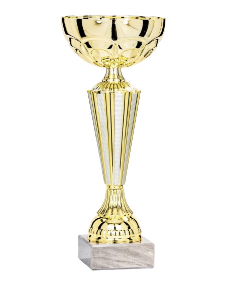 Coupe Économique Métal - 23 cm - Or / Argent - Réf FSP-1563