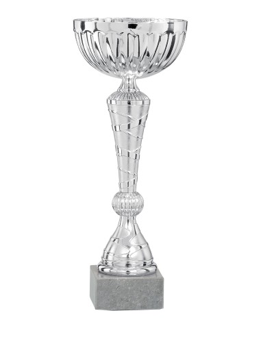 Coupe Économique Métal - 28 cm - Tout Argent - Réf FSP-1722