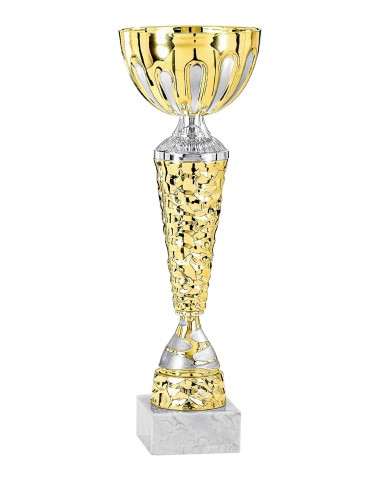 Coupe Économique Métal - 23 cm - Or / Argent Mat - Réf FSP-2281