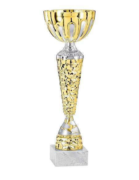 Coupe Économique Métal - 32 cm - Or / Argent Mat - Réf FSP-2284