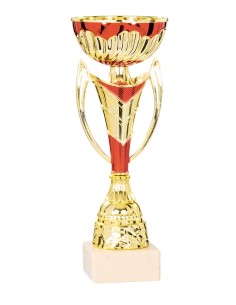 Coupe Économique Métal - 26 cm - Or / Rouge - Réf FSP-2372