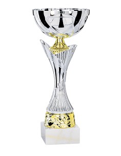 Coupe Économique Métal - 33 cm - Or / Argent Mat - Réf FSP-2453