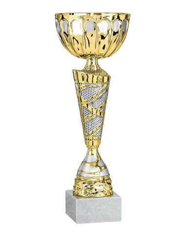 Coupe Économique Métal - 37 cm - Or / Argent Mat - Réf FSP-2654