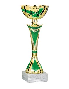Coupe Économique Métal - 26 cm - Or / Vert - Réf FSP-2863