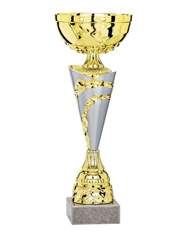 Coupe Économique Métal - 38 cm - Or / Argent Mat - Réf FSP-3074