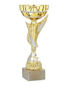 Coupe Économique Métal - 29 cm - Or / Argent Mat - Réf FSP-3462