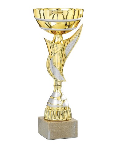Coupe Économique Métal - 29 cm - Or / Argent Mat - Réf FSP-3462