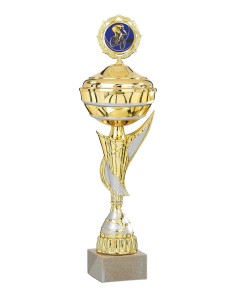 Coupe Économique Métal avec couvercle - 45 cm - Or / Argent Mat - Réf FSP-3463WG14C