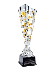 Coupe Laser Métal - 43 cm - Argent / Or - Réf FSP-3762