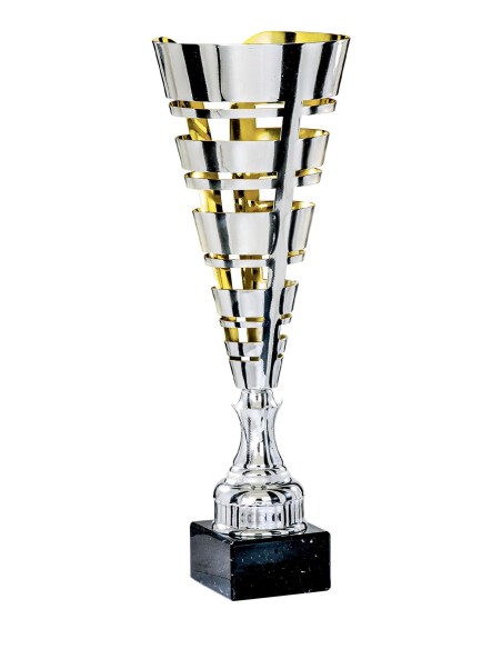 Coupe Laser Métal - 41 cm - Argent / Or - Réf FSP-3871