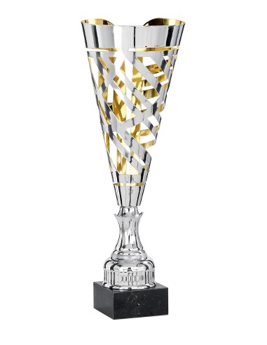 Coupe Laser Métal - 43 cm - Argent / Or - Réf FSP-3942