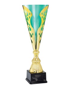 Coupe Laser Métal - 44 cm - Or avec intérieur vert pastel - Réf FSP-3962