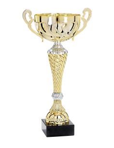 Coupe Premium Métal - 40 cm - Or / Argent - Réf FSP-4014