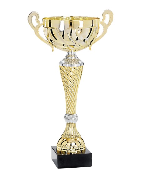 Coupe Premium Métal - 40 cm - Or / Argent - Réf FSP-4014