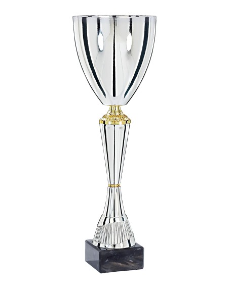 Coupe Premium Métal - 42 cm - Argent / Or - Réf FSP-4223