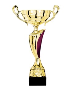 Coupe Classique Métal - 30 cm - Or / Fushia - Réf FSP-4302