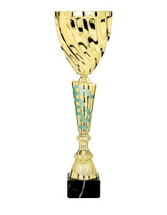 Coupe Classique Métal - 51 cm - Or / Vert - Réf FSP-4714