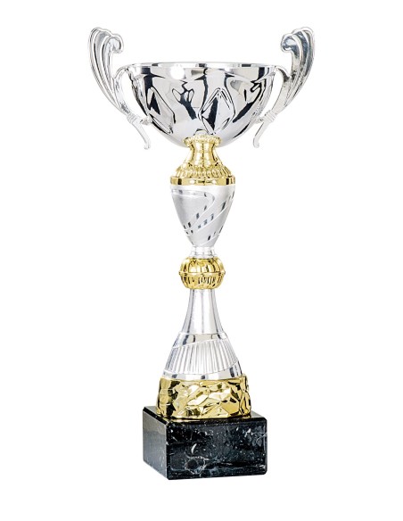 Coupe Classique Métal - 43 cm - Argent / Or - Réf FSP-4834