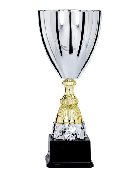 Coupe Classique Métal - 41 cm - Argent / Or - Réf FSP-5074