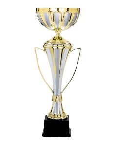 Coupe Classique Métal - 35 cm - Or / Argent Mat - Réf FSP-5111