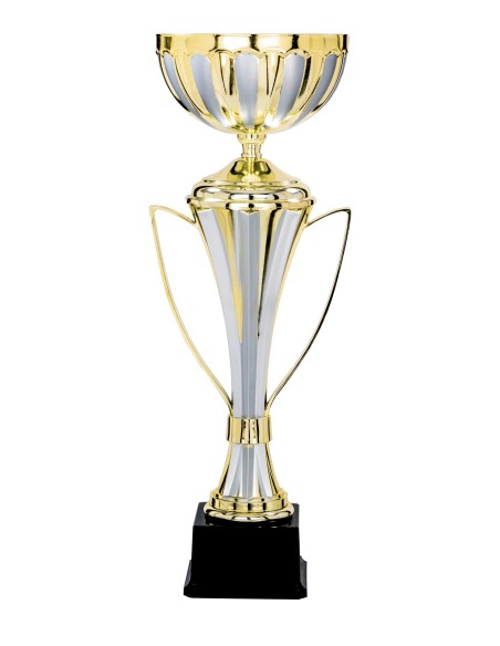 Coupe Classique Métal - 35 cm - Or / Argent Mat - Réf FSP-5111