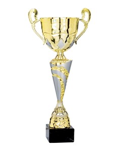 Coupe Classique Métal - 47 cm - Or / Argent Mat - Réf FSP-5233