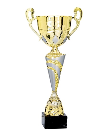 Coupe Classique Métal - 47 cm - Or / Argent Mat - Réf FSP-5233