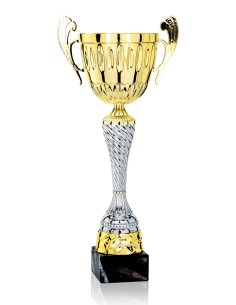 Coupe Classique Métal - 32 cm - Or / Argent - Réf FSP-5301