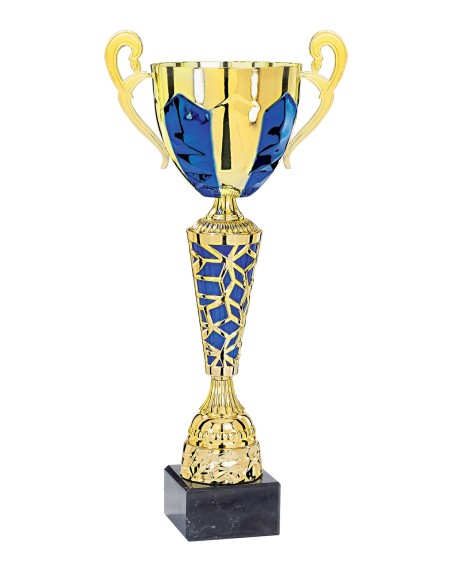 Coupe Classique Métal - 40 cm - Or / Bleu - Réf FSP-5312