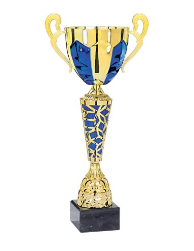Coupe Classique Métal - 50 cm - Or / Bleu - Réf FSP-5314
