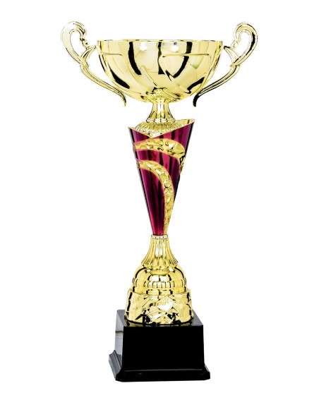 Coupe Classique Métal - 37 cm - Or / Fushia - Réf FSP-5402