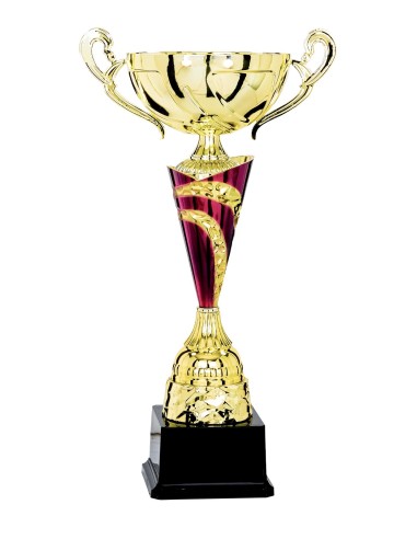 Coupe Classique Métal - 39 cm - Or / Fushia - Réf FSP-5403