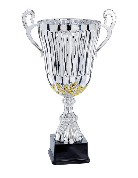 Coupe Classique Métal - 34 cm - Argent / Or - Réf FSP-5561