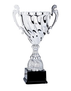 Coupe Classique Métal - 35 cm - Argent - Réf FSP-5712