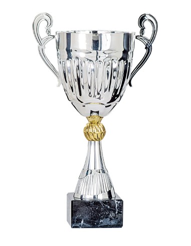 Coupe Classique Métal - 27 cm - Argent / Or - Réf FSP-5781