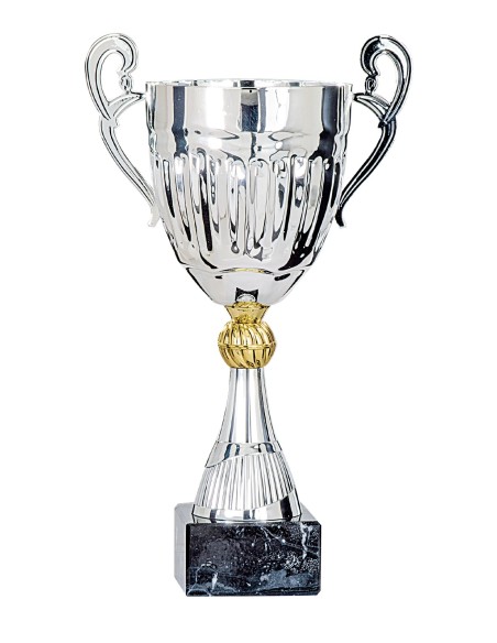 Coupe Classique Métal - 37 cm - Argent / Or - Réf FSP-5783