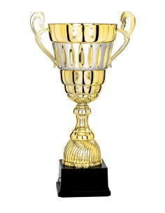 Coupe Prestige Métal - 47 cm - Or / Argent mat - Réf FSP-6713