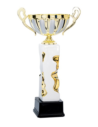 Coupe Prestige Céramique - 45 cm - Or / Argent Mat - Réf FSP-7192