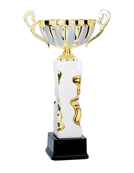 Coupe Prestige Céramique - 51 cm - Or / Argent Mat - Réf FSP-7193