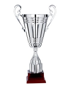 Coupe Prestige Métal - 78 cm - Tout Argent - Réf FSP-7704