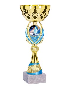 Coupe Or / Bleu - 30 cm - Réf FSP-1923C