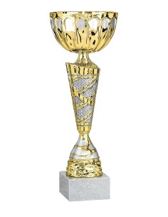 Coupe Économique Métal - 40 cm - Or / Argent Mat - Réf FSP-2655