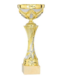 Coupe Économique Métal - 39 cm - Or / Argent Mat - Réf FSP-3085