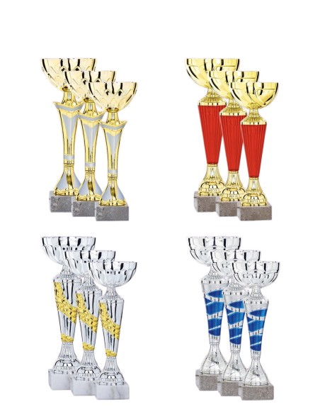 Lot de 12 coupes 2026 hauteur moyenne 24,4 cm | Récompense de Qualité !