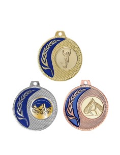 MÉDAILLE PERSONNALISABLE EN Ø50 MM. RÉF : 017 - FINITION OR-ARG-BRZ - RÉF FSP-017